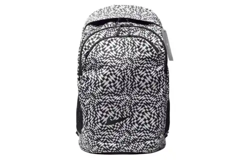 Nike Polyester Backpack Regular Unisex Black & White