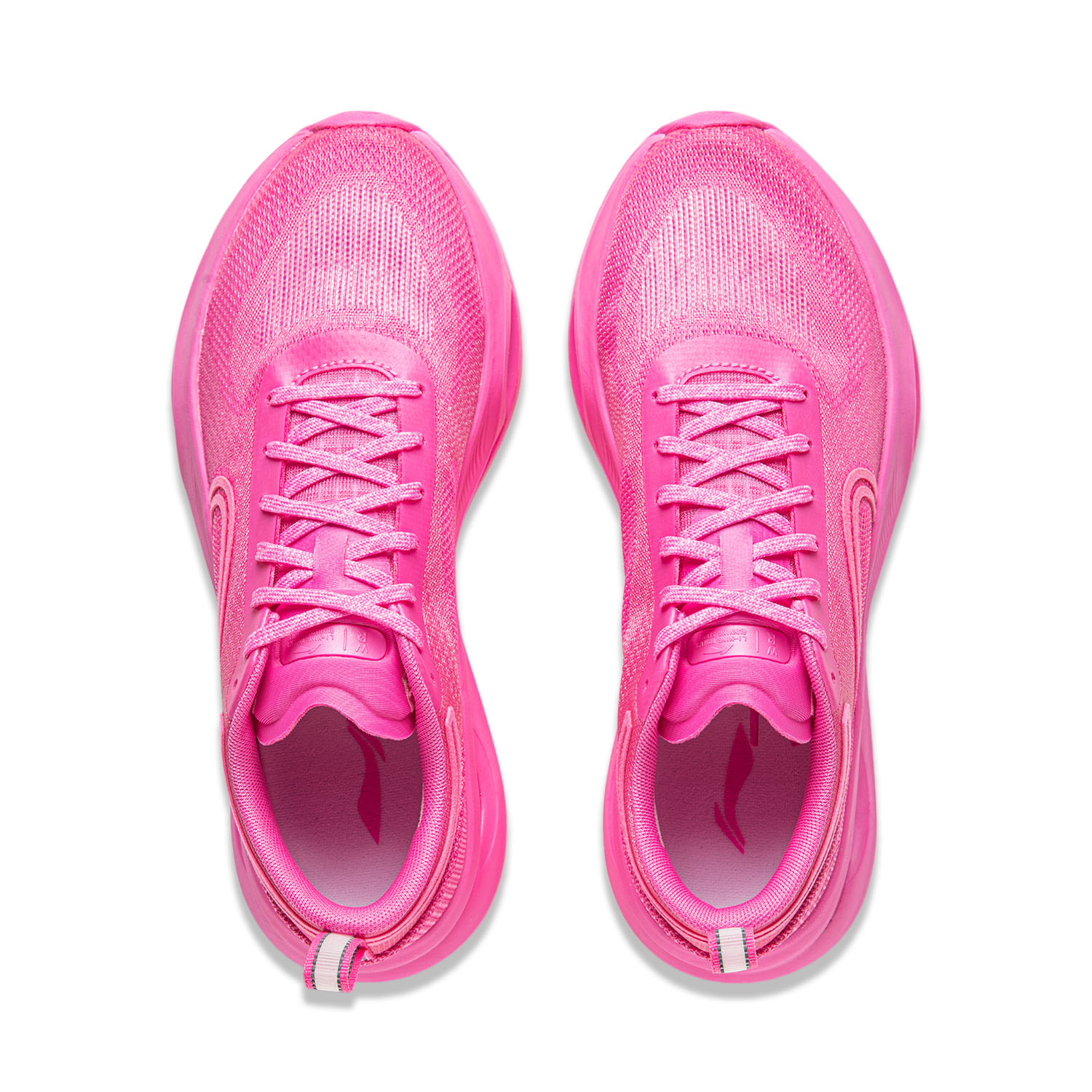 Li Ning Cushioning Slip Resistant Abrasion Resistant Lightweight Rebound Low top Casual Running Shoes Women’s Pink