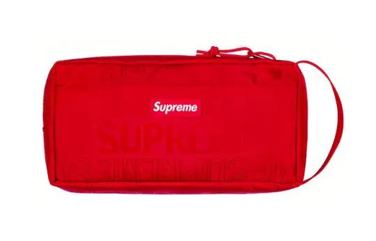 Supreme Nylon Storage Bag, Toiletry Bag Unisex Red