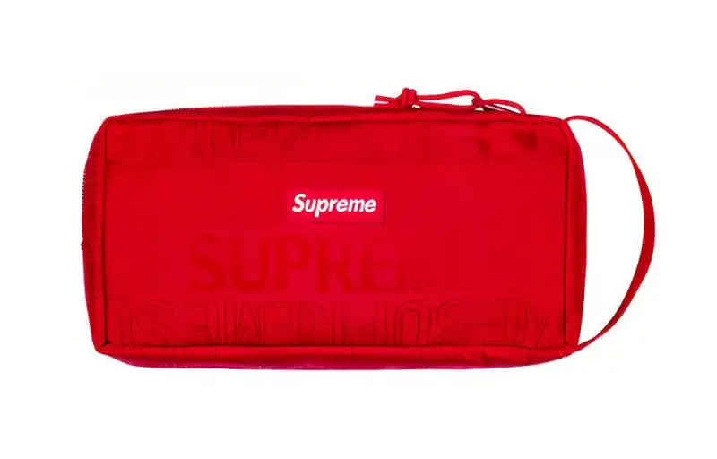 Supreme Nylon Storage Bag, Toiletry Bag Unisex Red