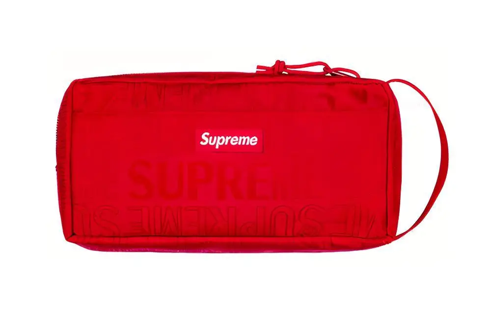 Supreme Nylon Storage Bag, Toiletry Bag Unisex Red