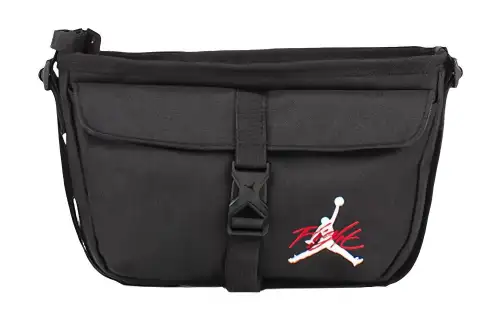 Jordan Athleisure Polyester Shoulder Bag, Crossbody Bag Small Unisex Black