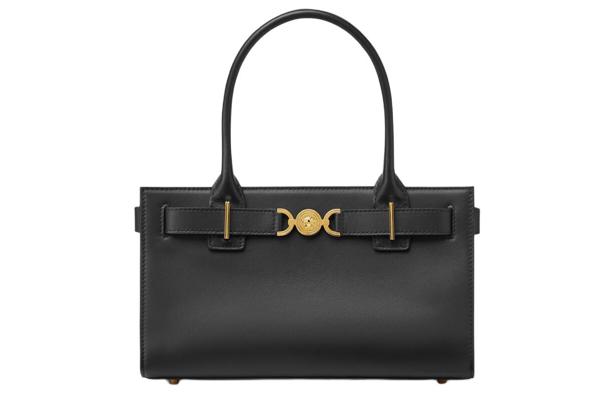 Женская сумка Versace VERSACE Medusa '95 LogoTote (черно-золотая)