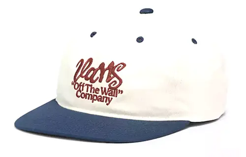 Vans Cotton Baseball Caps Unisex Blue