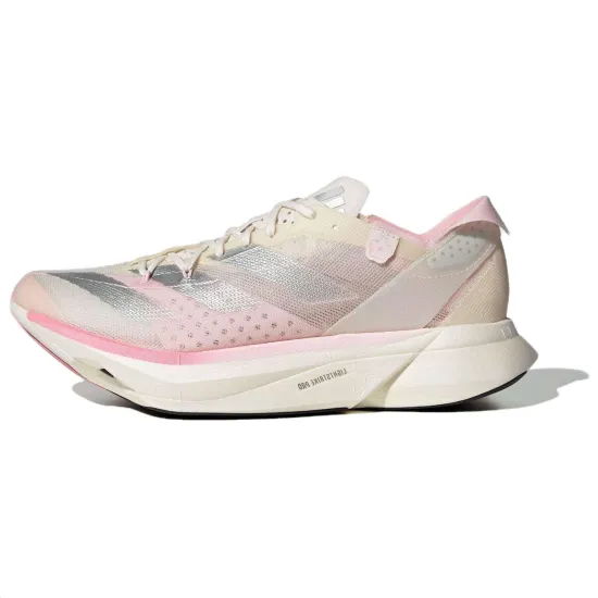 Adidas Adizero Adios Pro 3 Chalk White Silver Metallic Clear Pink