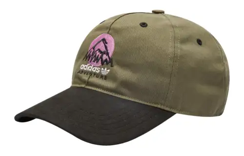 Adidas Originals Cotton Baseball Caps Men's Green