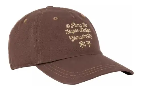 PUMA Cotton Baseball Caps Unisex Umber