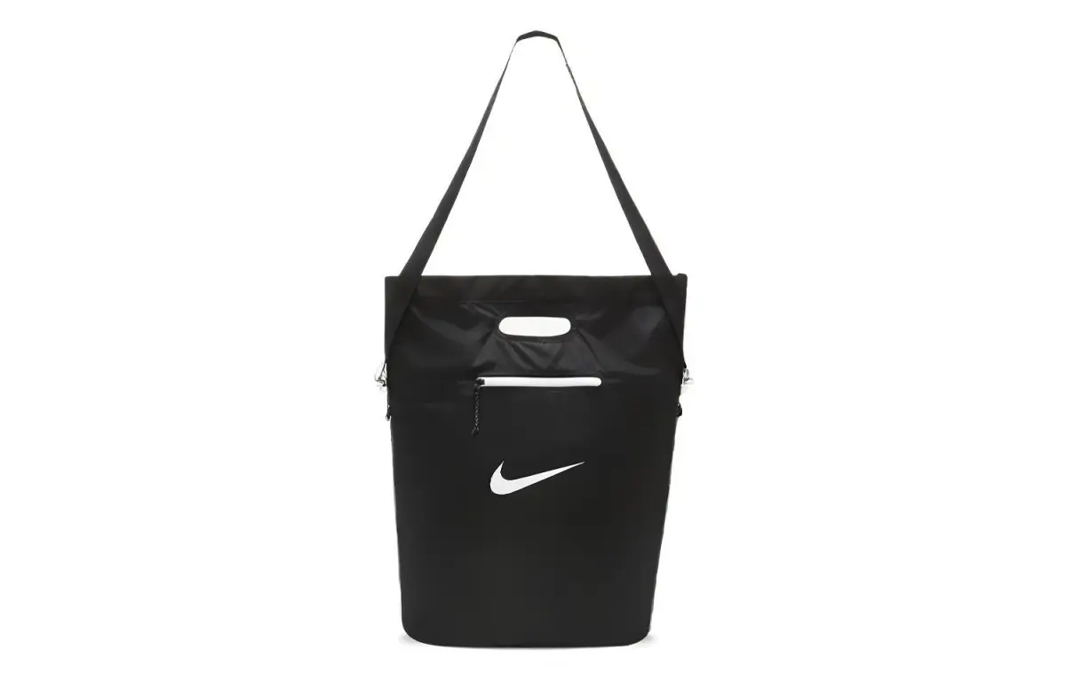 Nike Fabric Tote Bag, Shopping Bag, Tote Bag, One Shoulder Bag, Handbag, Crossbody Bag Regular Unisex Black