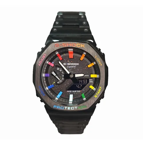 CASIO Men Liquid Crystal/Analog Dual Display Series Black Watch