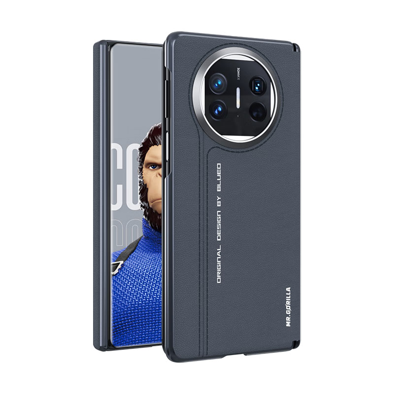 Mr. Blue Monkey BLUEO folding screen genuine leather full-covered case anti-fingerprint mobile phone case suitable for Huawei Matex5/x3
