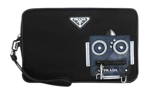 PRADA Nylon Makeup Bag Unisex Black
