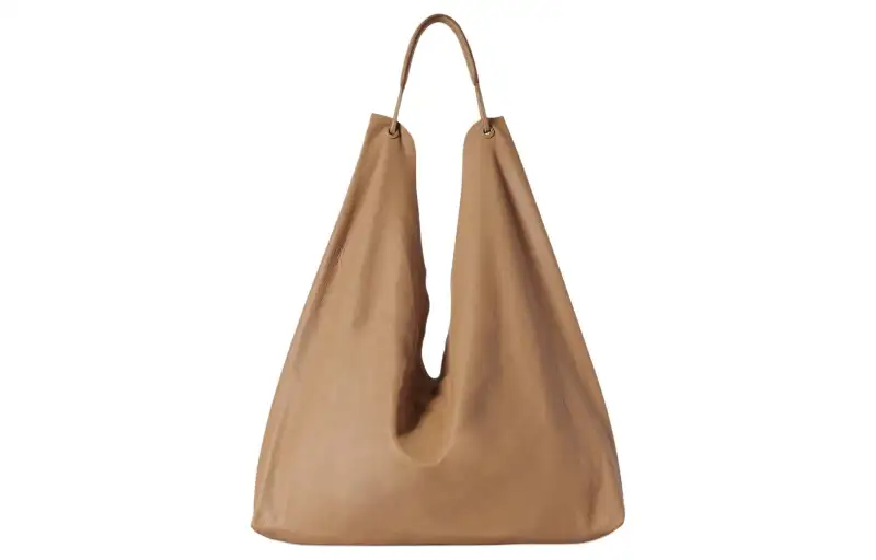 THE ROW Bindle 3 three-dimensional shape solid color lambskin hand shoulder bag women's milky white