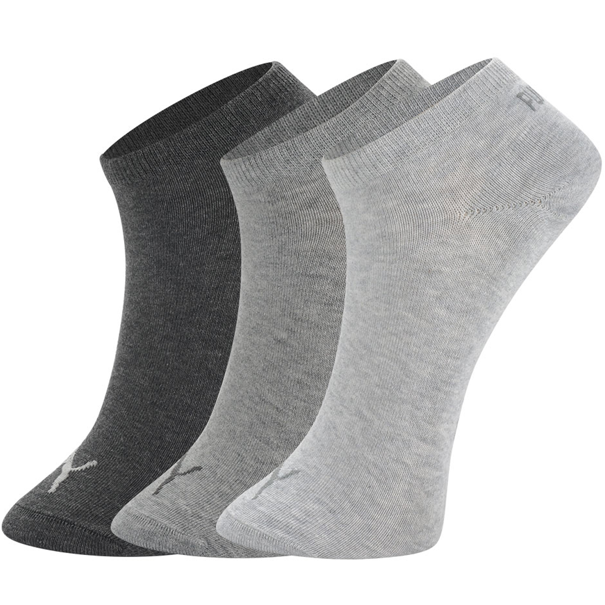 PUMA Ankle Socks Unisex 3 Pack Gray