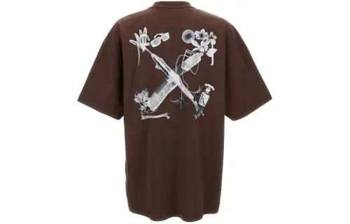 OFF WHITE Scan Arrow Oversize Rain Drum T shirt