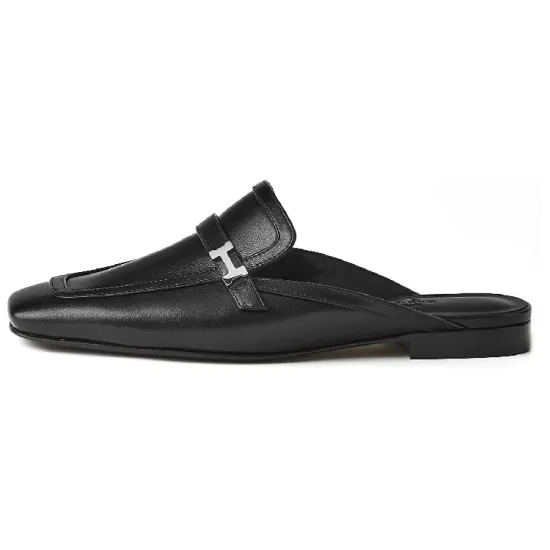 HERMES Groupie Closed Toe Slippers Women's