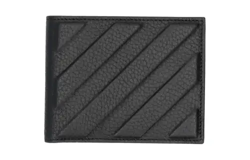 OFF-WHITE 3D Diag bifold leather wallet