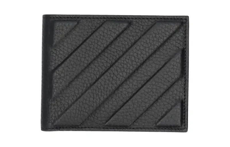 OFF-WHITE 3D Diag bifold leather wallet