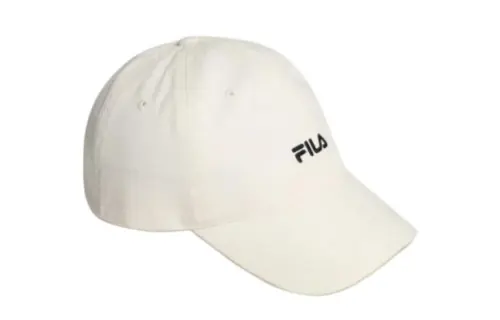 FILA Cotton Baseball Caps Unisex White