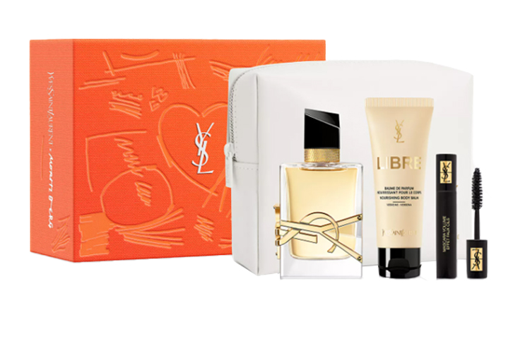 YSL, perfume, set, black nutritious mascara, cosmetic bag, 50 ml, 50 ml