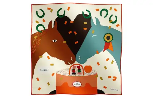 HERMES Match Made In Heaven Scarves Unisex Multicolor