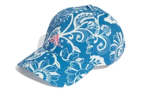 Adidas Printed Pattern Recycled Polyester Ella Stand Bee Baseball Caps Women's Blue