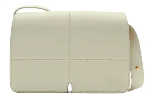 Burberry Smooth Calfskin Shoulder Bag, Crossbody Bag Women's Almond