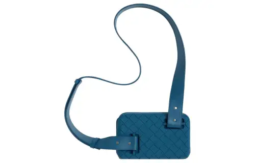 Bottega Veneta Calfskin, Rubber, Silicone Clutch, Shoulder Bag, Crossbody Bag Men's Dark Pacific Color