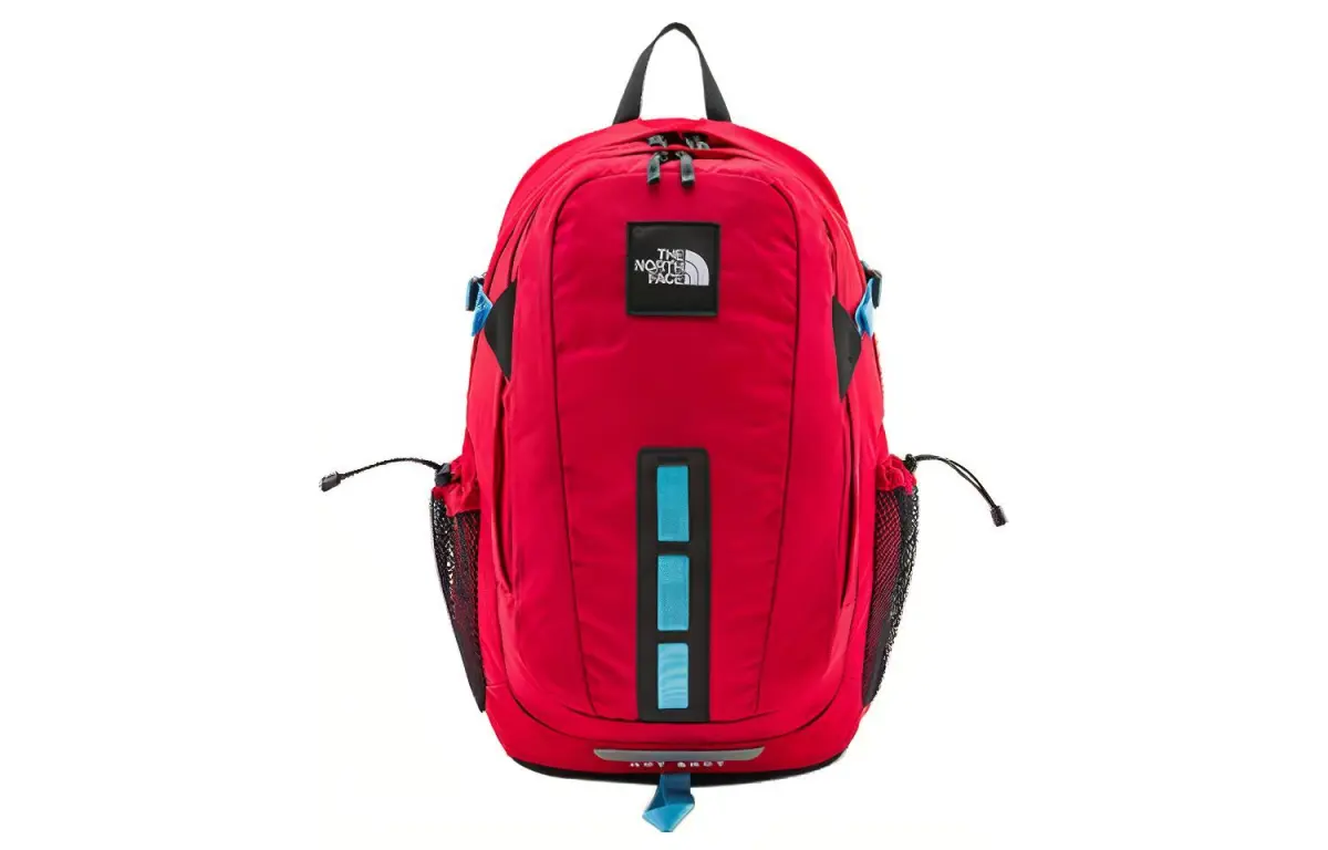 THE NORTH FACE 30L Backpack Double Shoulder Outdoor Bag Nylon Red Unisex
