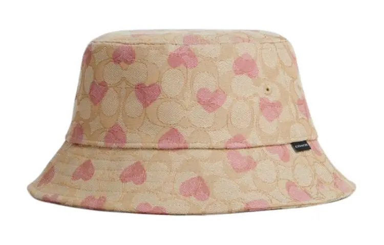 COACH Patterned Print Bucket Hats Women's Beige