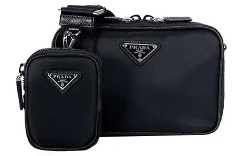 PRADA Nylon Messenger Bag, Shoulder Bag, Crossbody Bag Men's Black
