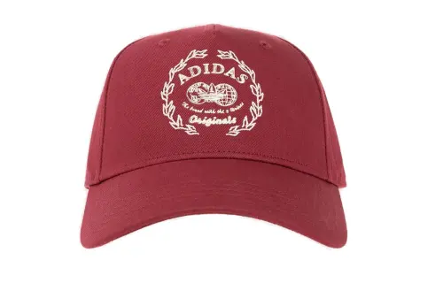 Adidas Originals Cotton Baseball Caps Women's Red