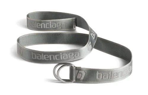 Balenciaga Jacquard Logo Belts Men's Dark Gray Width 4CM