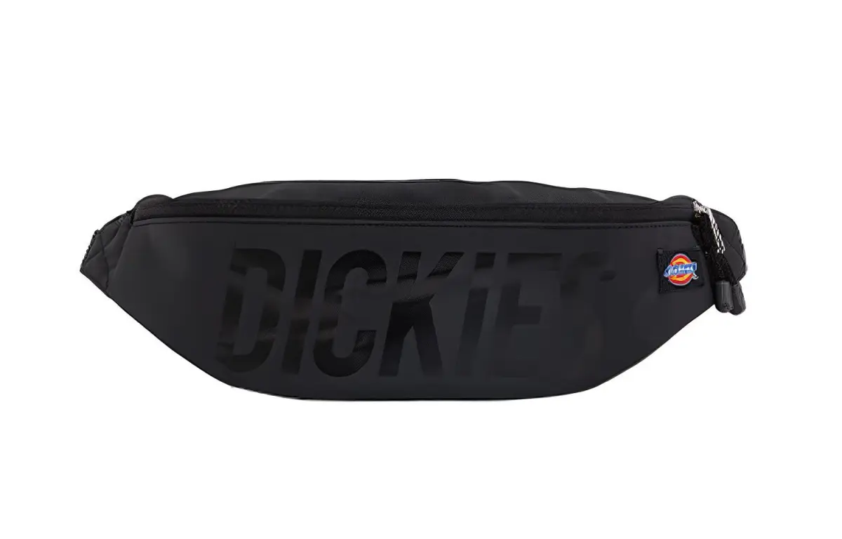 Dickies Polyester Crossbody Bag, Fanny Pack, Sling Bag Regular Unisex Black