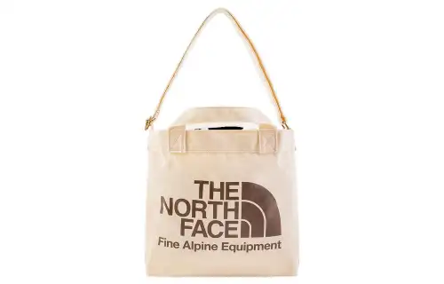 THE NORTH FACE 15.5L Portable One Shoulder Crossbody Outdoor Bag Cotton Canvas Ecru Unisex