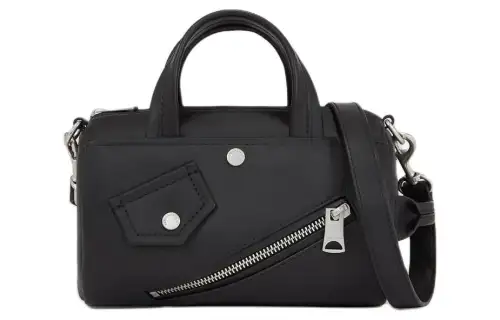 KARL LAGERFELD / Karl Lagerfeld Jeans Cow Leather Handbag, Shoulder Bag, Crossbody Bag Small Women's Black