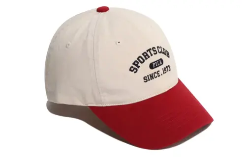 FILA Cotton Baseball Caps Unisex Red