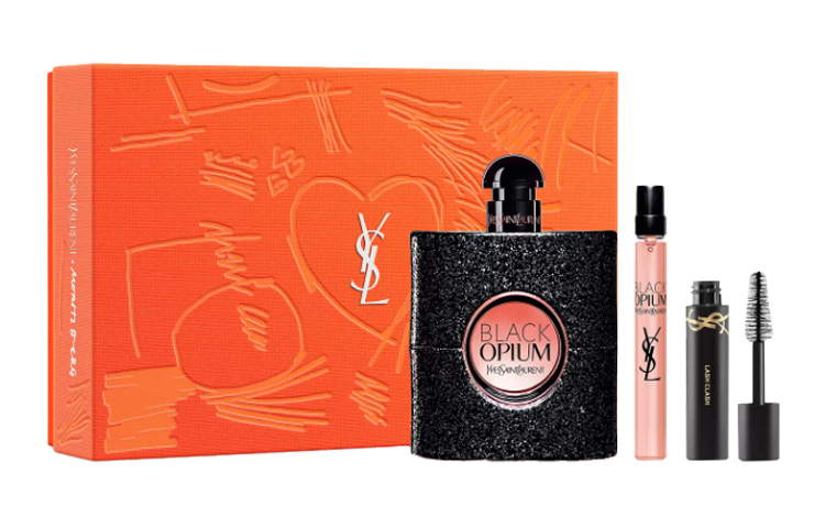 YSL, fresh set, perfume sample, black mascara, 50 ml, 10 ml