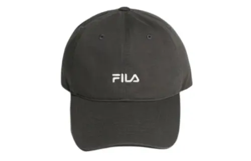 FILA Cotton Baseball Caps Unisex Dark Gray