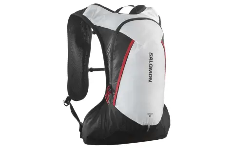 SALOMON 8L Mountaineering Double Shoulder Outdoor Bag Comfortable Black & White Unisex