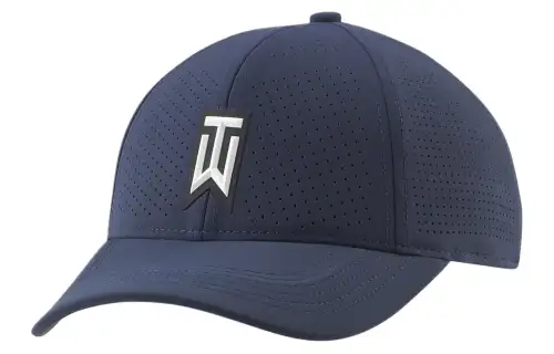 Nike Brand Logo Elastane, Polyester Baseball Caps Men's Blue