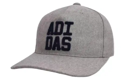 Adidas Polyester, Elastane Baseball Caps Unisex Gray