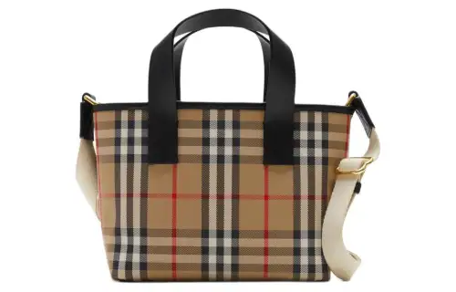Burberry Cotton Tote Bag, Shopping Bag, Handbag Kids' Archive Beige