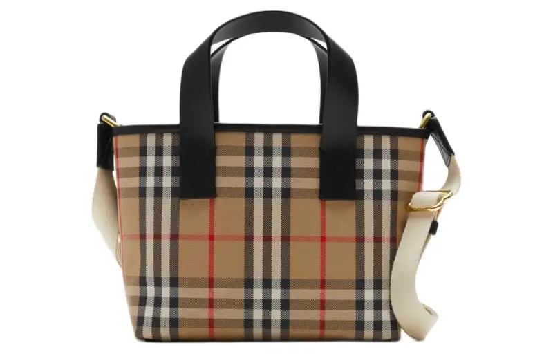 Burberry Cotton Tote Bag, Shopping Bag, Handbag Kids' Archive Beige