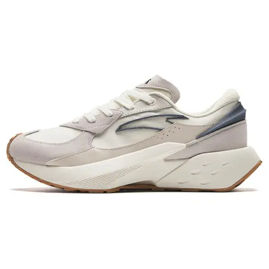 Anta Rock Sugar 4 Cushioning Anti-Slip And Wear-Resistant Low-Top Casual Shoes Women's Ivory White