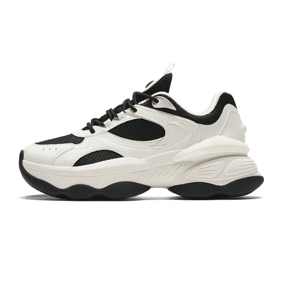 ANTA Casual Shoes Women's Low-Top Ivory White Black