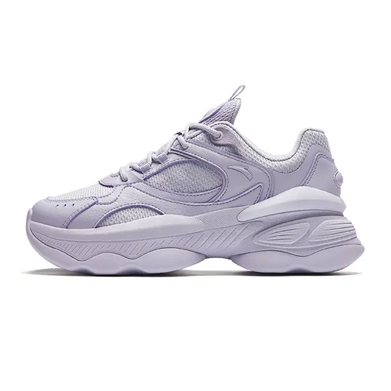Anta Nuts Height Increasing Low Top Casual Shoes Women's Light Purple