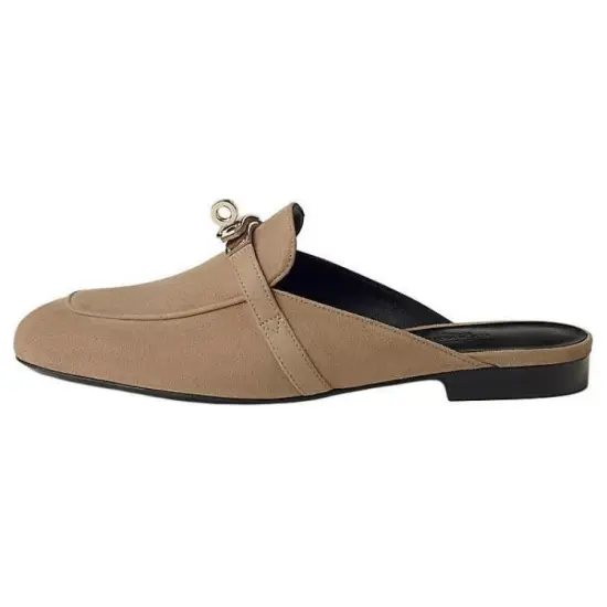 HERMES Closed Toe Slippers Women's
