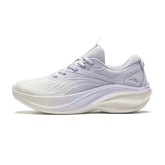 ANTA Running Collection Running Shoes Women's Low-Top Ivory White/Light Purple