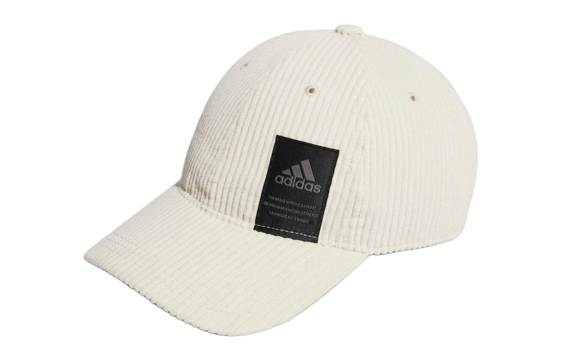 Adidas Cotton, Recycled Polyester Baseball Caps Unisex Beige