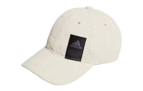 Adidas Cotton, Recycled Polyester Baseball Caps Unisex Beige